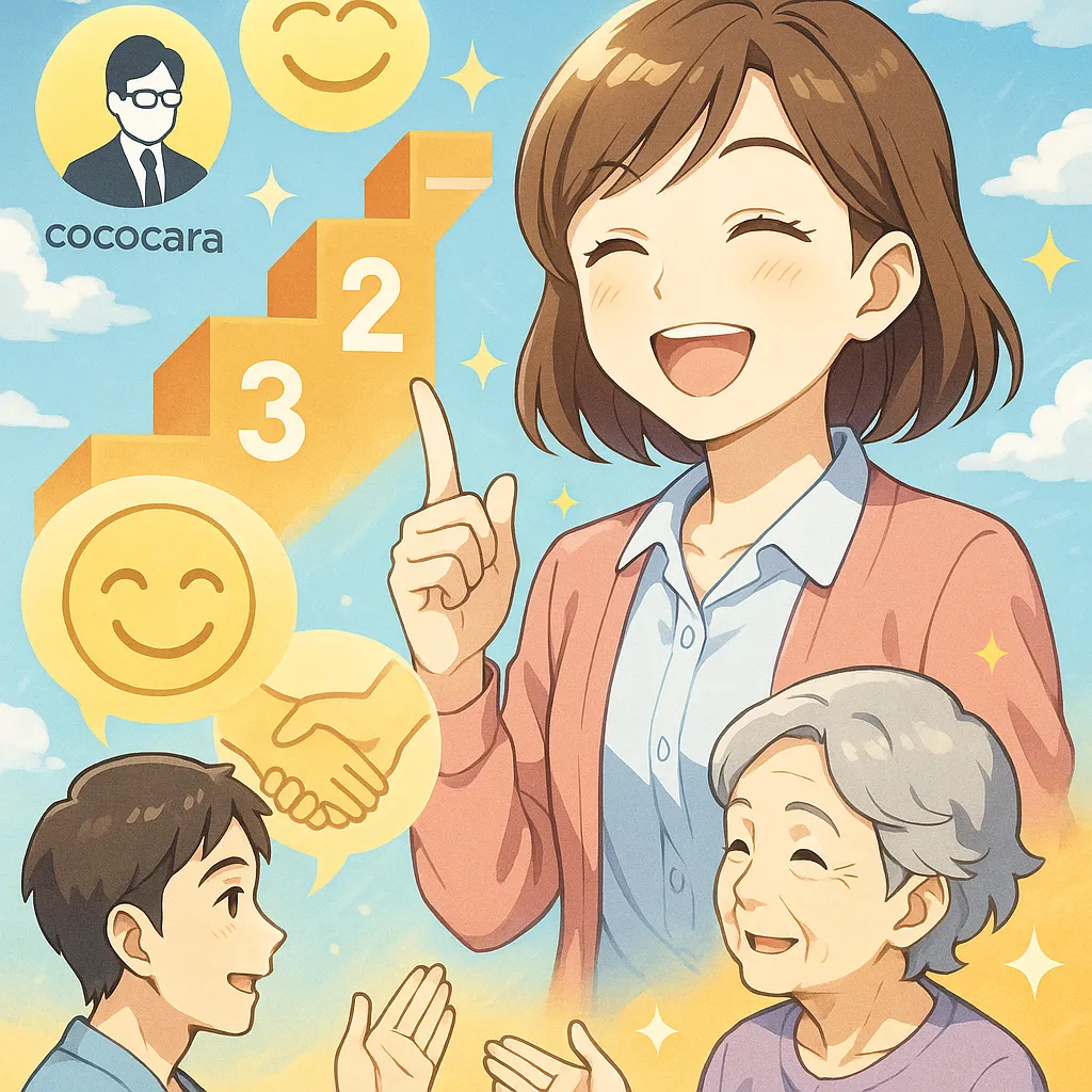 株式会社cococaraと描く、笑顔を支えるコミュニケーションの3歩